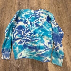 Hazel Tie-Dye Sweatshirt in Blue and Teal
